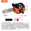 VEVOR Gas Chainsaw, 25.4CC 12" 1.2HP, Gasoline Powered Chain Saw, Handheld Cordless Petrol Chainsaws for Tree Wood Branch Cutting, Tree Trimming, Land Clearing, Farm Garden Ranch Forest Cutting Use
