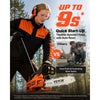 VEVOR Gas Powered Chainsaw 12 Inch 25.4CC 1HP 2 Stroke Engine Gas Chainsaw, for Wood Cutting, Tree Trimming & Land Clearing, Throttle-Synced Choke, Power Chain Saw with Non-Slip Handle & Dual Tanks