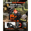 VEVOR Gas Powered Chainsaw 16 Inch 40CC 1.75HP 2 Stroke Engine Gas Chainsaw, for Wood Cutting, Tree Trimming & Land Clearing, Throttle-Synced Choke, Power Chain Saw with Non-Slip Handle & Dual Tanks