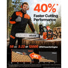 VEVOR Gas Powered Chainsaw 20 Inch 58CC 3.22HP 2 Stroke Engine Gas Chainsaw, for Wood Cutting, Tree Trimming & Land Clearing, Throttle-Synced Choke, Power Chain Saw with Non-Slip Handle & Dual Tanks