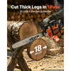 VEVOR Gas Powered Chainsaw 20 Inch 58CC 3.22HP 2 Stroke Engine Gas Chainsaw, for Wood Cutting, Tree Trimming & Land Clearing, Throttle-Synced Choke, Power Chain Saw with Non-Slip Handle & Dual Tanks