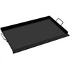 VEVOR Carbon Steel Griddle, 16" x 24" Griddle Flat Top Plate, Griddle for BBQ Charcoal/Gas Gril with 2 Handles, Rectangular Flat Top Grill with Extra Drain Hole for Tailgating and Parties
