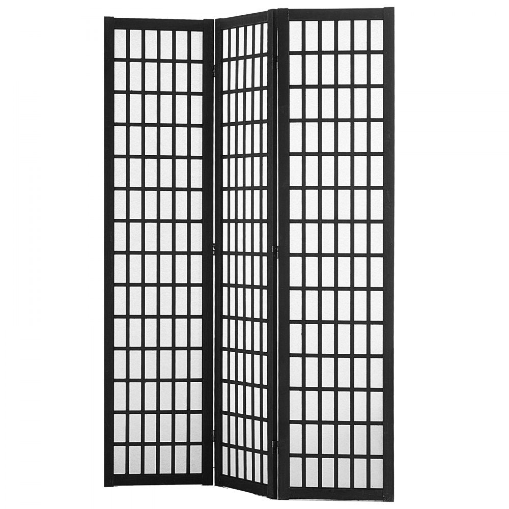 VEVOR Room Divider, 3 Panel Japanese Room Divider, Wood Folding Privacy Screen Indoor, Japanese Partition Dividers Portable Decoration Screens, for Room Separation Home Office Restaurant & Bedroom