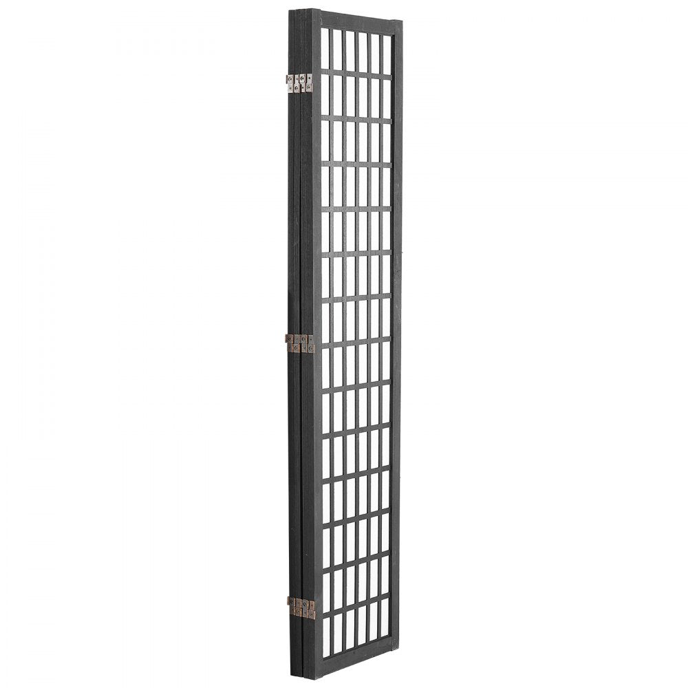 VEVOR Room Divider, 4 Panel Japanese Room Divider, Wood Folding Privacy Screen Indoor, Japanese Partition Dividers Portable Decoration Screens, for Room Separation Home Office Restaurant & Bedroom