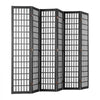 VEVOR Room Divider, 6 Panel Japanese Room Divider, Folding Privacy Screen Indoor, Portable Partition Dividers and Decoration Screens, for Room Separation, Home, Office, Restaurant & Bedroom (Black)