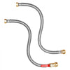 VEVOR Water Heater Kit, Push-Fit Valve Flexible Water Heater Connector with 3/4" FIP x 3/4" PTC Ball Valve, Stainless Steel Braided Waters Heaters Supply Line for Bathroom, Kitchen, Laundry Room