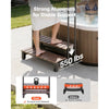 VEVOR Hot Tub Steps with Handrail 2-Step Spa Outdoor Stairs 550lbs Capacity, 32.3in Wide Step, Steel & Plastic, Easy Assembly, Non-Slip Step Ladder for Above-Ground/Inflatable Pool, RV,Patio,Deck