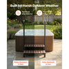 VEVOR Hot Tub Steps with Handrail 2-Step Spa Outdoor Stairs 550lbs Capacity, 32.3in Wide Step, Steel & Plastic, Easy Assembly, Non-Slip Step Ladder for Above-Ground/Inflatable Pool, RV,Patio,Deck