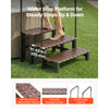 VEVOR Hot Tub Steps with Handrail 3-Step Spa Outdoor Stairs 550lbs Capacity, 32.3in Wide Step, Steel & Plastic, Easy Assembly, Non-Slip Step Ladder for Above-Ground/Inflatable Pool, RV,Patio,Deck
