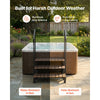 VEVOR Hot Tub Steps with Handrail 3-Step Spa Outdoor Stairs 550lbs Capacity, 32.3in Wide Step, Steel & Plastic, Easy Assembly, Non-Slip Step Ladder for Above-Ground/Inflatable Pool, RV,Patio,Deck