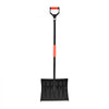 VEVOR Snow Shovel for Driveway, 17 in Wide Plastic Snow Shovel with D-shaped Handles & Aluminum Blade, Large Capacity Snowplow Shovels, Lightweight Snows Removal Tool for Garden Car Camping
