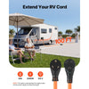 VEVOR 30 Amp 100 Feet RV Extension Cord, 125V 2500W, Heavy Duty 10/3 Gauge STW RV Power Cord, NEMA TT-30P to NEMA TT-30R, with Power Indicator, Cord Organizer, 15A Adapter, for Camper Travel Trailer