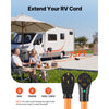 VEVOR 50 Amp 75 Feet RV Extension Cord, 125V/250V 7500W, Heavy Duty 6/3 + 8/1 Gauge STW RV Power Cord, NEMA 14-50P to NEMA 14-50R, with Power Indicator, Cord Organizer, 15A Adapter, for Camper Trailer