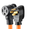 VEVOR 50 Amp 75 Feet RV Extension Cord, 125V/250V 7500W, Heavy Duty 6/3 + 8/1 Gauge STW RV Power Cord, NEMA 14-50P to NEMA 14-50R, with Power Indicator, Cord Organizer, 15A Adapter, for Camper Trailer