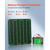 VEVOR 20W 12V Solar Panel Battery Charger, Solar Battery Trickle Charger Maintainer with Built-in Smart Controller & 3 Connection Cables, IP67 Waterproof Portable for RV Car Motorcycle Boat Van Camper
