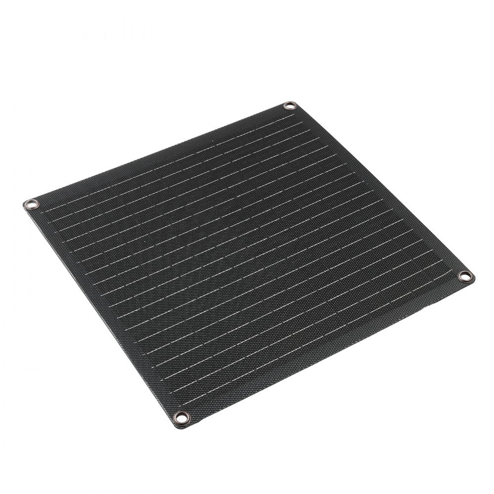 VEVOR 20W 12V Solar Panel Battery Charger, Solar Battery Trickle Charger Maintainer with Built-in Smart Controller & 3 Connection Cables, IP67 Waterproof Portable for RV Car Motorcycle Boat Van Camper