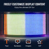 VEVOR Programmable LED Sign, P5 Full Color LED Scrolling Panel, DIY Custom Text Animation Pattern Display Board, Bluetooth APP Control Message Shop Sign for Store Business Car Advertising, 32.9"x8"