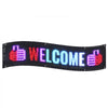 VEVOR Programmable LED Sign, P5 Full Color LED Scrolling Panel, DIY Custom Text Animation Pattern Display Board, Bluetooth APP Control Message Shop Sign for Store Business Car Advertising, 32.9"x8"