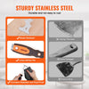 VEVOR Drywall Knife Set, 6 PCS Drywall Tools Includes 3" Painter Scraper, Two Putty Knives,  Two Taping Knives and 12" Mud Pan, Stainless Steel Spackle Tool, Drywall Finishing Tools for Home