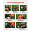 VEVOR String Trimmer, 26cc 2 in 1 Weed Wacker Gas Powered, 17" Cordless Grass Trimmer with 10" Brush Cutter, Shoulder Strap & 3T Blade, 2-Stroke Heavy-Duty Gas Weed Wacker for Quick Grass Cleaning