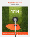 VEVOR Cordless String Trimmer, 43 cc 2-Stroke, Gas Powered Weed Wacker, 17" Cordless Grass Trimmer, Multi-Functional Lawn Edger with Shoulder Strap & 3T Blade, Weed Eater for Quick Grass Cleaning