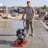 VEVOR Power Trowel, 24 inch Concrete Finishing Machine with Float Pan, 5.5HP Engine, 4 Blades, Adjustable Pitch, Gas-Powered Walk-Behind Cement Surface Finisher for Smooth Floors, Construction Use