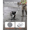 VEVOR Power Trowel, 38 inch Concrete Finishing Machine with Float Pan, 7HP Kohler Engine, 4 Blades, Adjustable Pitch, Gas-Powered Walk-Behind Cement Surface Finisher for Smooth Floors, Construction