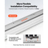 VEVOR Concrete Screed Blade 10 ft Length Aluminum Alloy Board Leveling Tool, 5.3 in Wide Straight Edge, Wide Coverage, Replacement Surface Leveler for Driveway, Patio, Sidewalk, Garage Floor Finishing