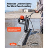 VEVOR Concrete Power Screed Gas-Powered Leveling Tool 12 ft Aluminum Board, 1.16HP Engine, 4 Stroke Vibrating Screed, Handle Height Adjustable, Support Legs for Patio, Driveway, Floor Finishing