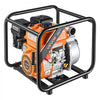VEVOR Gas Powered Water Pump, 2 in, 132 GPM 7HP Semi Trash Water Transfer Pump Portable, Gasoline Engine with 25 ft Discharge Hose, Heavy Duty Frame, Cast Iron Impeller, for Irrigation, Ponds, Pools