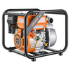 VEVOR Gas Powered Water Pump, 2 in, 132 GPM 7HP Semi Trash Water Transfer Pump Portable, Gasoline Engine with 25 ft Discharge Hose, Heavy Duty Frame, Cast Iron Impeller, for Irrigation, Ponds, Pools