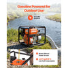 VEVOR Gas Powered Water Pump, 2 in, 132 GPM 6.5HP Semi Trash Water Transfer Pump Portable, Gasoline Engine with 25 ft Discharge Hose, Heavy Duty Frame, Cast Iron Impeller, for Irrigation, Ponds, Pools