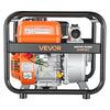 VEVOR Gas Powered Water Pump, 2 in, 132 GPM 6.5HP Semi Trash Water Transfer Pump Portable, Gasoline Engine with 25 ft Discharge Hose, Heavy Duty Frame, Cast Iron Impeller, for Irrigation, Ponds, Pools