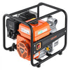 VEVOR Gas Powered Water Pump, 2 in, 158 GPM 7HP Semi Trash Water Transfer Pump Portable, Gasoline Engine with 25 ft Discharge Hose, Heavy Duty Frame, Cast Iron Impeller, for Irrigation, Ponds, Pools