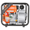 VEVOR Gas Powered Water Pump, 3 in, 242 GPM 7HP Semi Trash Water Transfer Pump Portable, Gasoline Engine with 25 ft Discharge Hose, Heavy Duty Frame, Cast Iron Impeller, for Irrigation, Ponds, Pools