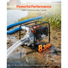 VEVOR Gas Powered Water Pump, 4 in, 422 GPM 8.3HP Semi Trash Water Transfer Pump Portable, Gasoline Engine with 25 ft Discharge Hose, Heavy Duty Frame, Cast Iron Impeller, for Irrigation, Ponds, Pools