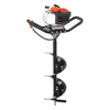 VEVOR Gas Powered Post Hole Digger, 52cc Post Hole Auger with 6" & 10" Bits, 3 Extension Rods, 1450W Heavy-Duty Earth Auger for Fence Posts, Deck / Pergola Posts, Plant / Tree Planting, EPA Listed