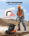 VEVOR plate compactor in use - labor-saving design, non-slip handle