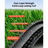 VEVOR Artificial Grass, 10 x 3 ft Fake Grass Turf Rug, 0.6 in Pile Height Realistic Synthetic Lawn Carpet Roll Mat, Easy Clean Drainage Holes for Patio, Garden, Balcony, Outdoor Indoor Decor, Green