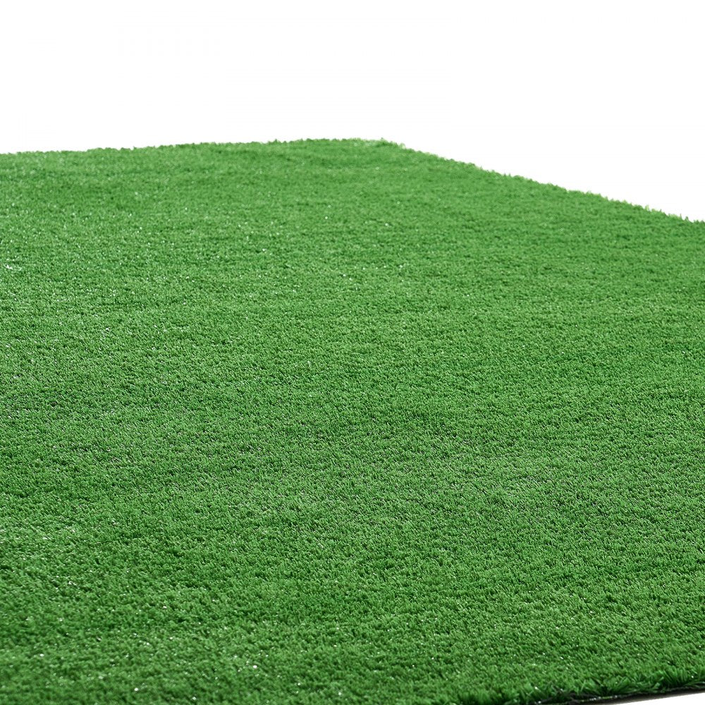 VEVOR Artificial Grass, 10 x 3 ft Fake Grass Turf Rug, 0.6 in Pile Height Realistic Synthetic Lawn Carpet Roll Mat, Easy Clean Drainage Holes for Patio, Garden, Balcony, Outdoor Indoor Decor, Green