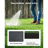 VEVOR Artificial Grass, 12 x 7 ft Fake Grass Turf Rug, 0.6 in Pile Height Realistic Synthetic Lawn Carpet Roll Mat, Easy Clean Drainage Holes for Patio, Garden, Balcony, Outdoor Indoor Decor, Green