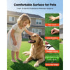 VEVOR Artificial Grass, 12 x 7 ft Fake Grass Turf Rug, 0.6 in Pile Height Realistic Synthetic Lawn Carpet Roll Mat, Easy Clean Drainage Holes for Patio, Garden, Balcony, Outdoor Indoor Decor, Green