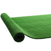 VEVOR Artificial Grass, 12 x 7 ft Fake Grass Turf Rug, 0.6 in Pile Height Realistic Synthetic Lawn Carpet Roll Mat, Easy Clean Drainage Holes for Patio, Garden, Balcony, Outdoor Indoor Decor, Green