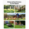 VEVOR Artificial Grass, 10 x 6.5 ft Fake Grass Turf Rug, 1.38 in Pile Height Realistic Synthetic Lawn Carpet Roll Mat, Easy Clean Drainage Holes for Patio, Garden, Balcony, Outdoor Indoor Decor, Green