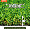 VEVOR Artifical Grass, 4 x 6 ft Rug Green Turf, 1.38"Fake Door Mat Outdoor Patio Lawn Decoration, Easy to Clean with Drainage Holes, Perfect For Multi-Purpose Home Indoor Entryway Scraper Dog Mats