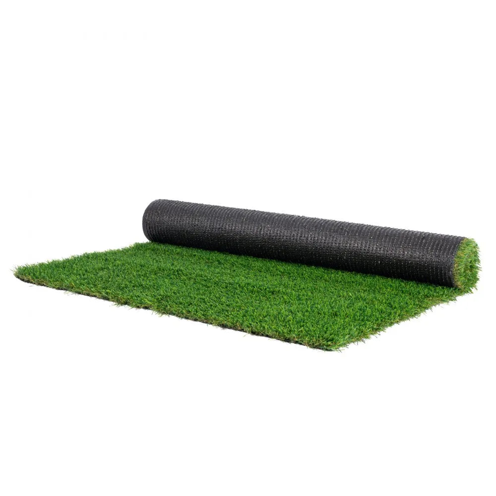 VEVOR Artifical Grass, 6 x 10 ft Rug Green Turf, 1.38"Fake Door Mat Outdoor Patio Lawn Decoration, Easy to Clean with Drainage Holes, Perfect For Multi-Purpose Home Indoor Entryway Scraper Dog Mats