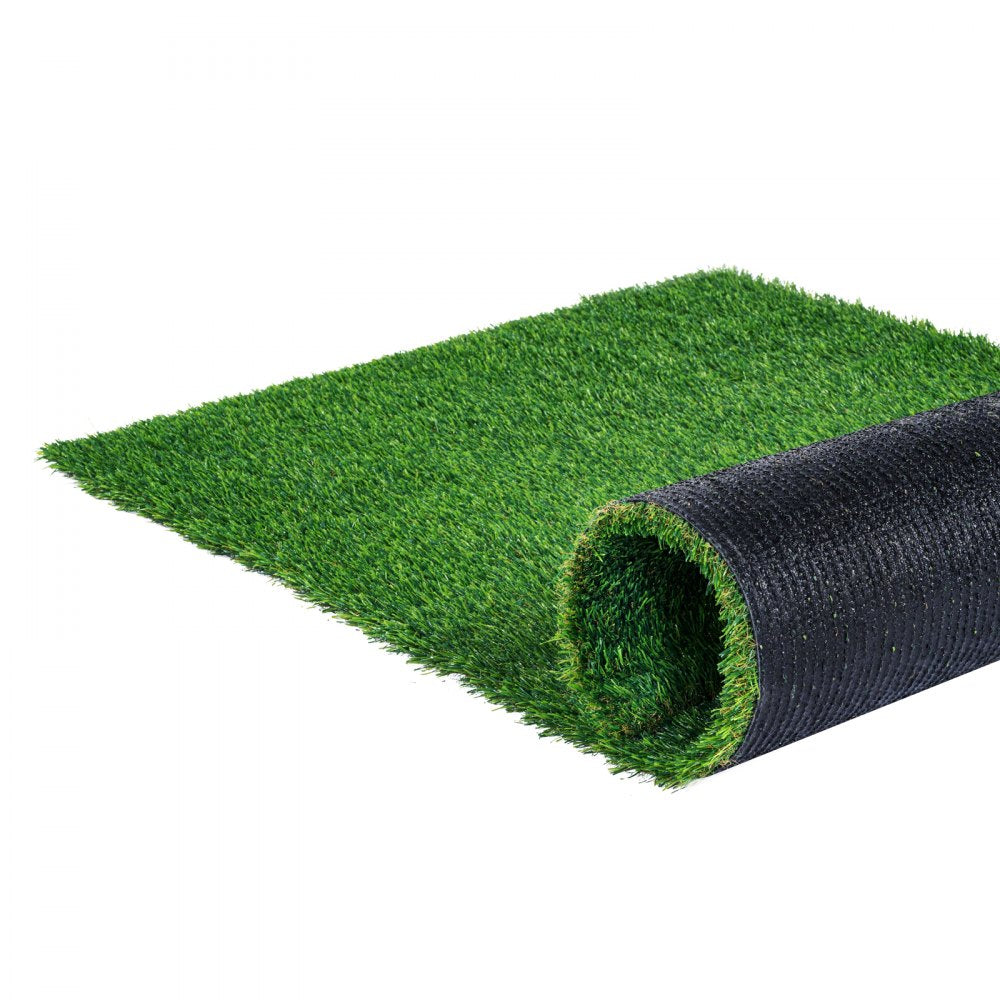 VEVOR Artifical Grass, 6 x 10 ft Rug Green Turf, 1.38"Fake Door Mat Outdoor Patio Lawn Decoration, Easy to Clean with Drainage Holes, Perfect For Multi-Purpose Home Indoor Entryway Scraper Dog Mats