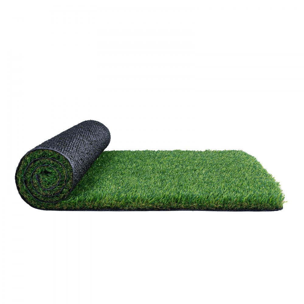 VEVOR Artifical Grass, 6 x 10 ft Rug Green Turf, 1.38"Fake Door Mat Outdoor Patio Lawn Decoration, Easy to Clean with Drainage Holes, Perfect For Multi-Purpose Home Indoor Entryway Scraper Dog Mats