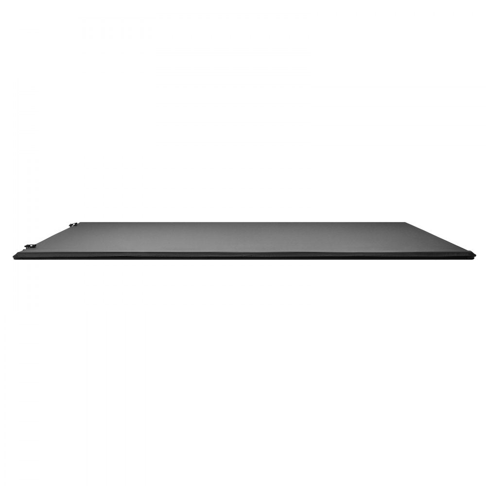 VEVOR Soft Roll-Up Truck Bed Tonneau Cover, Compatible with 2015-2025 Ford F150 Styleside/Fleetside (Not Fit Flareside/Stepside), Fit 6.5 ft (6 ft 7 in/79 in) Bed, PVC Tonneau Cover with Aluminum Bars