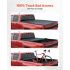 VEVOR Soft Roll-Up Truck Bed Tonneau Cover, Compatible with 2017-2025 Honda Ridgeline, Fits 5 ft (5 ft 4 in/64 in) Bed, Triple-Layer Heavy-Duty PVC Tonneau Cover with Three Aluminum Alloy Support Bars